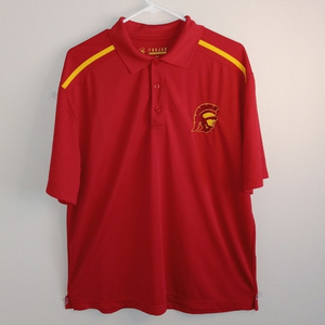 USC‎ Trojans Polo Style Embroidered Collared Shirt size Large